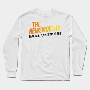 The NewsWorthy Orange Logo Long Sleeve T-Shirt